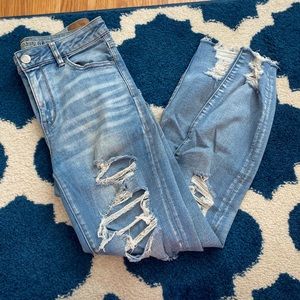 american eagle ripped jeggings